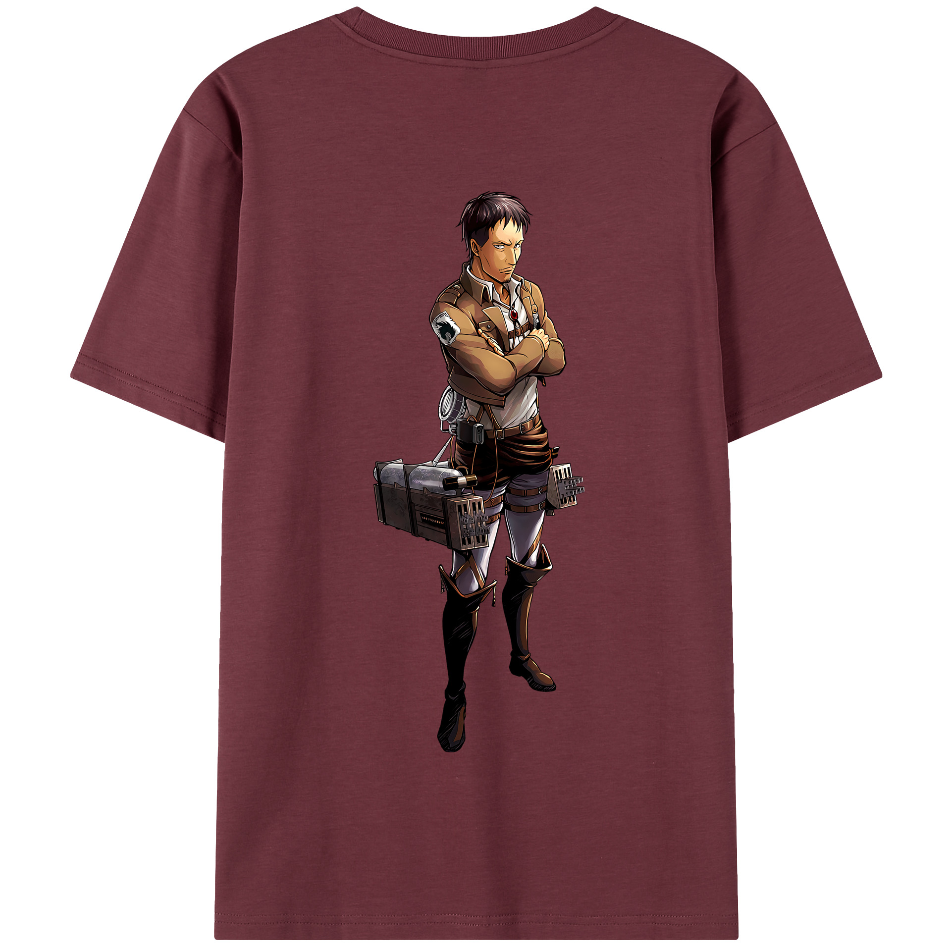 （画像用） 進撃の巨人 Attack on Titan 綿100％半袖Tシャツ（背面プリント）